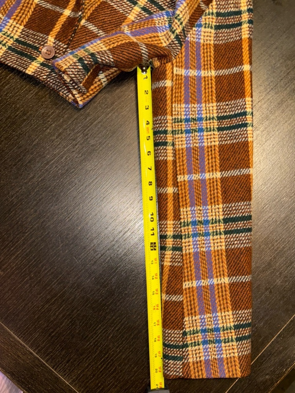 Cider Cropped Brown Plaid Blazer with Multicolor Checks - Picture 5 of 6